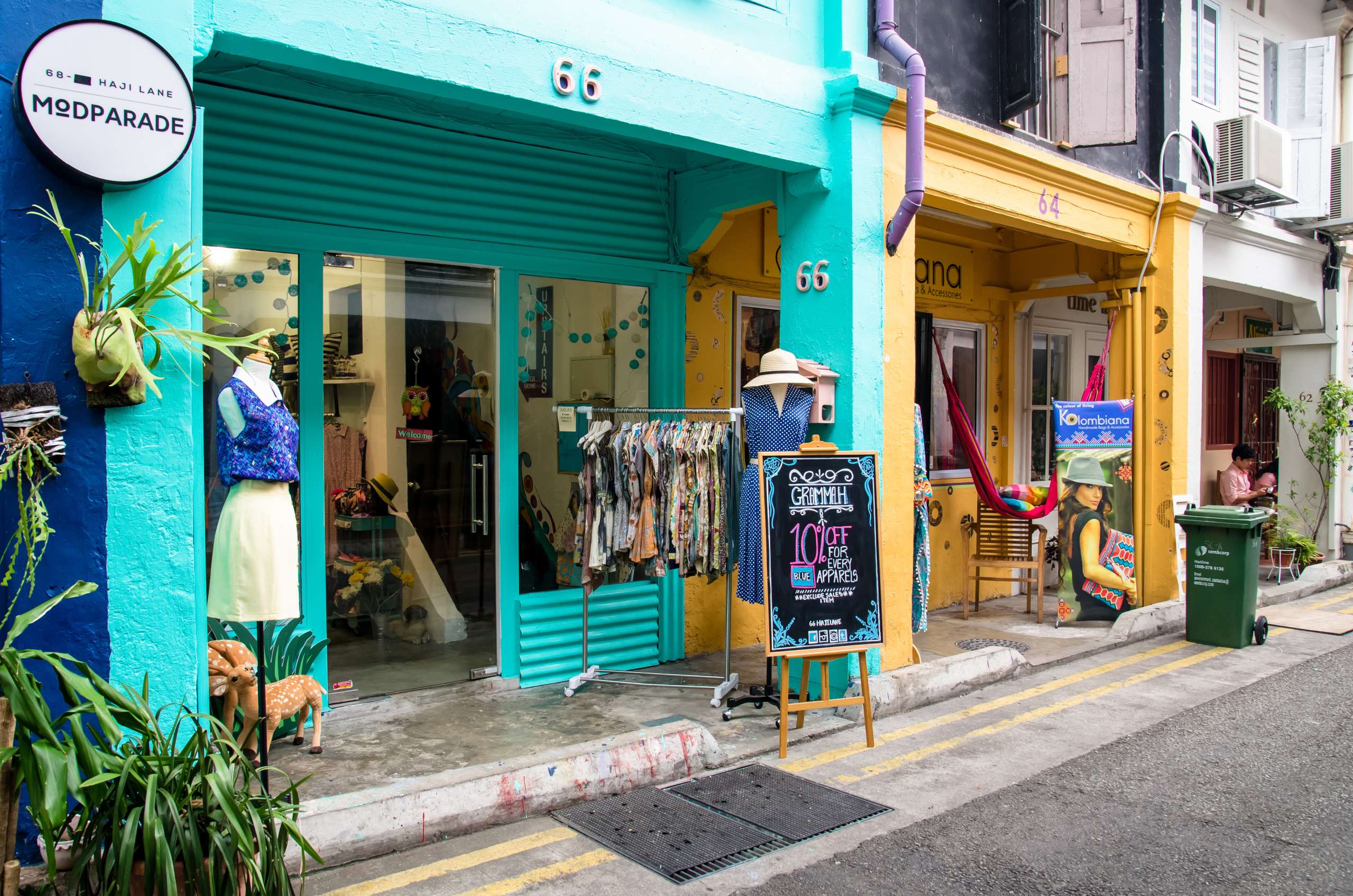 Shops, Cafes & Transport